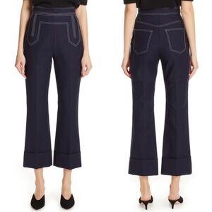 Khaite Patricia Sailor Pants Navy size 6